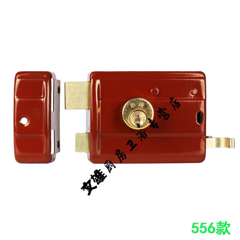 锁外装门锁牛头锁弹子锁室内外木门锁老式房门锁双 556双舌弹子门锁