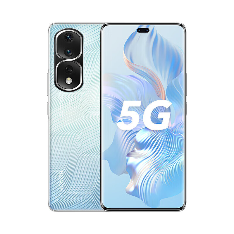 荣耀80 Pro 直屏版 新品5G手机 骁龙8+旗舰芯 1.6亿像素超清主摄 荣耀新品旗舰手机全网通 碧波微蓝-曲面屏版 8GB+256GB