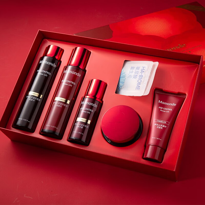 梦妆水乳套装山茶凝时塑颜抗皱紧致淡化细纹面部护肤品生日 七夕礼物 山茶凝时塑颜星耀礼盒