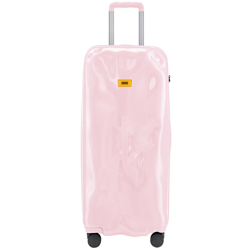 CRASH BAGGAGE【新品】意大利凹凸行李箱TRUNK30英寸旅行箱拉杆箱旅行箱男女 Skin Pink（亮面） 30寸-需托运，3-4人15天以上旅途