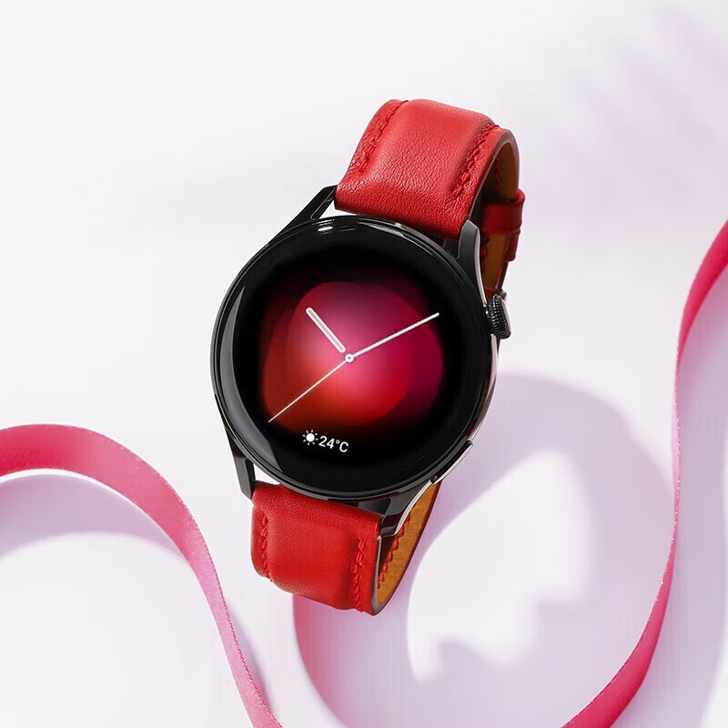 华为【watch 3活力款】swift酒红色表带