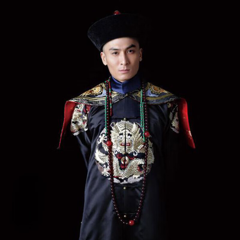 雅格罗伊古代皇帝龙袍清朝官服影视古装王爷服清朝大臣服朝服官服