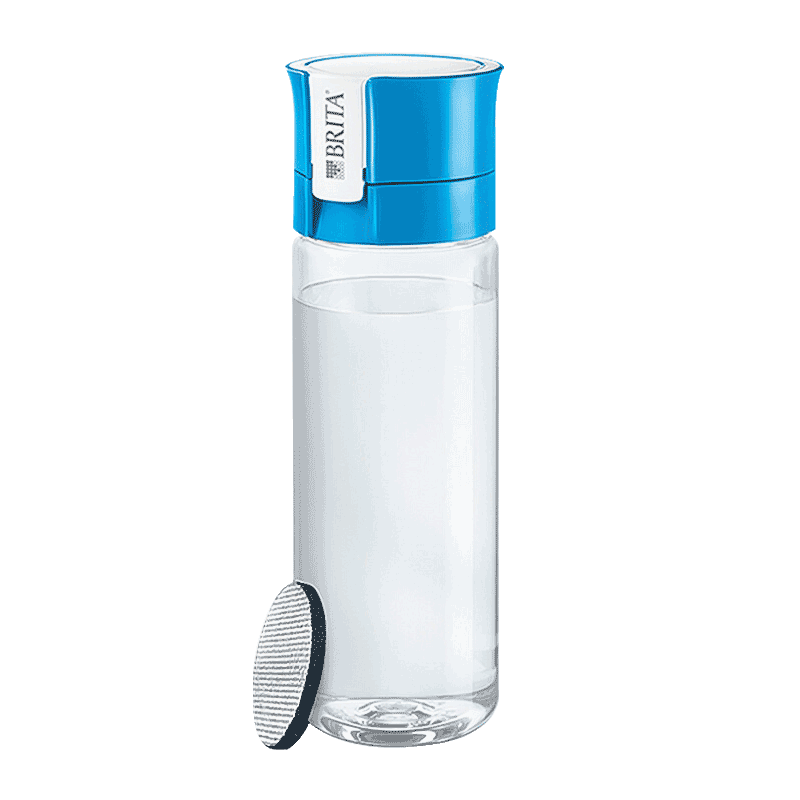 碧然德（BRITA）滤水壶Fill Go 1杯4芯装户外便携运动滤水杯净水杯600ml （蓝色款）