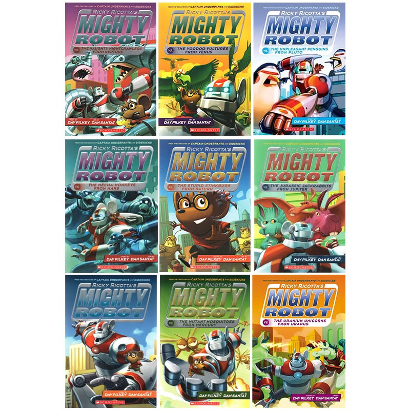 Mighty Robot 威猛机器人培养自信心英文原版6-12岁 1-9册 全彩平装 自信心培养 英文原版 6-12岁主图2