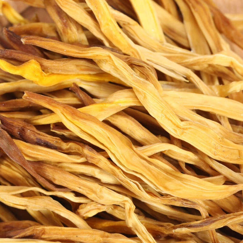 新货干黄花菜湖南祁东农家自制无硫黄花菜干货 特选头茬黄花菜500g1斤