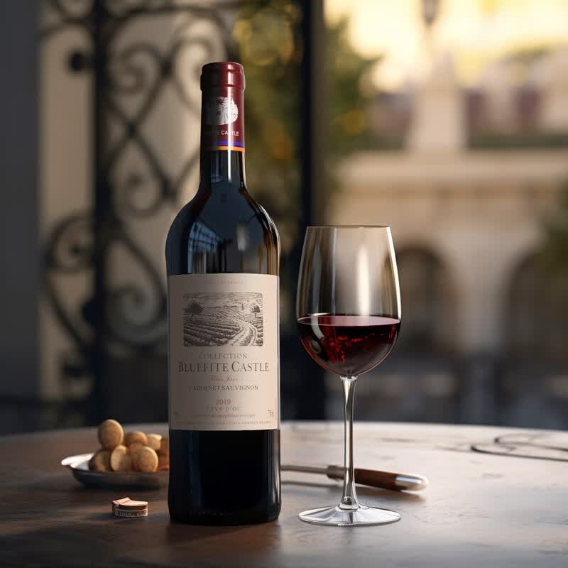 蓝菲(bluefite)酒业 法国进口红酒 蓝菲·蓝爵干红葡萄酒 单支装