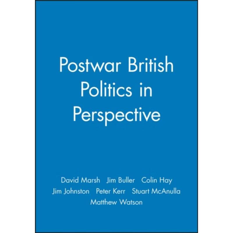 预订postwar british politics in perspective
