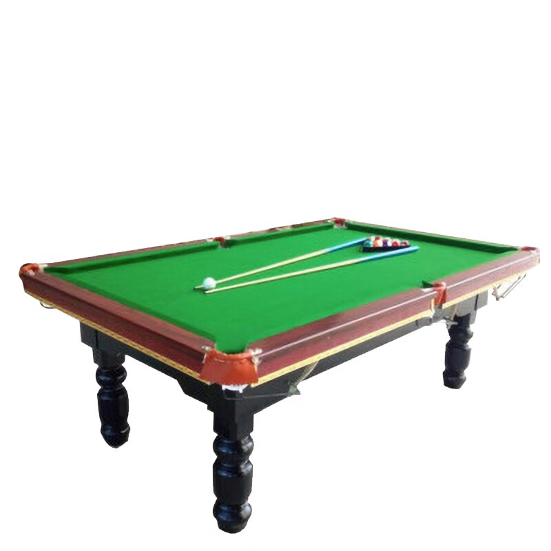 兵戎  台球桌标准型成人美式黑8商用 家用会所别墅球桌 8尺4腿中纤板一体