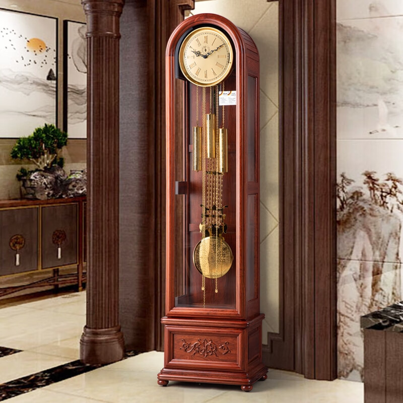 匠香赫姆勒机芯欧式落地钟豪华客厅机械座钟实木雕花别墅古典立钟