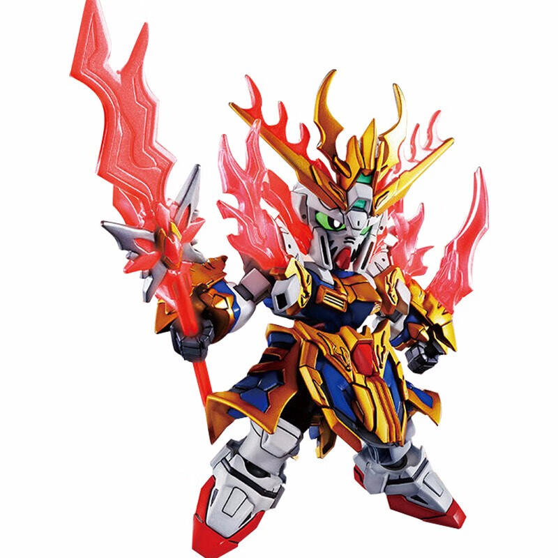 万代(bandai) sd 高达三国创杰传1 拼装模型玩具 8cm sd03 张飞神高达