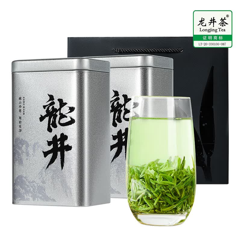 去寻明前龙井2023新茶 杭州明前高山绿茶春茶罐装200g送礼品袋自己喝怎么看?