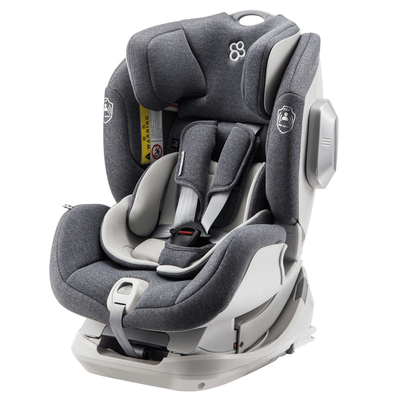 宝贝（Babyfirst）宝宝汽车儿童安全座椅 isofix接口（约0-4-7岁）Genius灵犀(R160A) 红点款