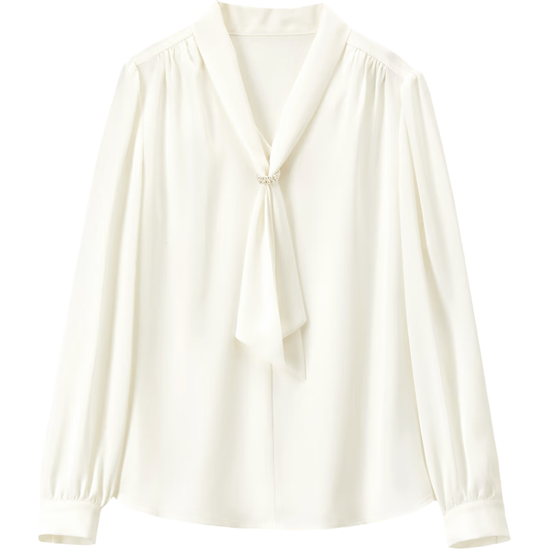 尚都比拉通勤衬衫女春季时尚上衣121C39803：品质与风格并重