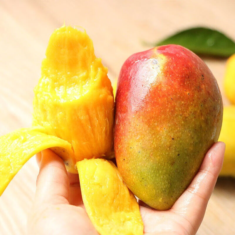 鲸咚亿农海南三亚贵妃芒果 新鲜水果芒果礼盒热带水果红金龙 带箱9.5-10斤大果【150-200克】净重9斤