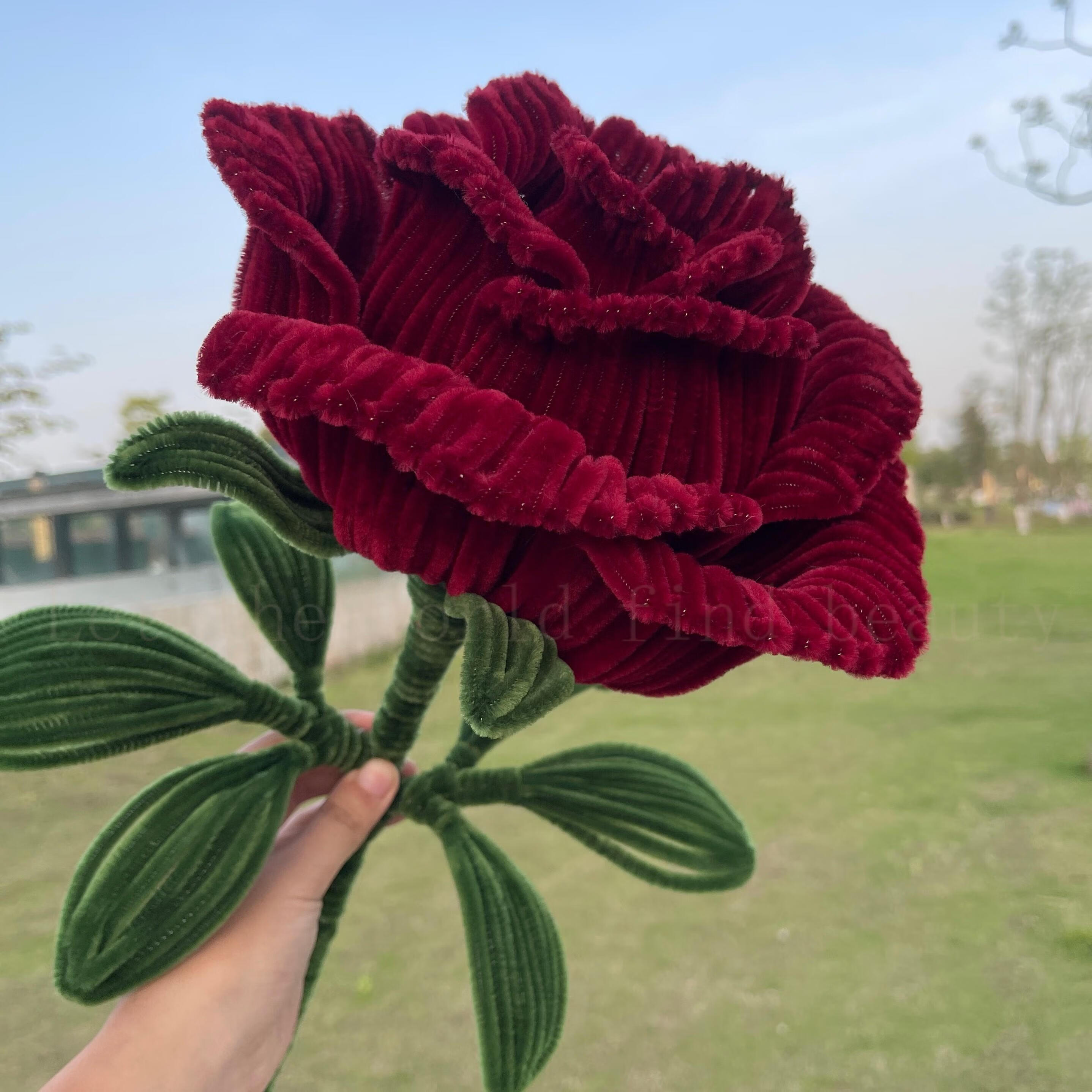 出写大玫瑰花巨型道具仿真大束玫瑰花成品网红一支巨型特大玫瑰花