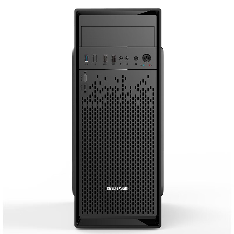 长城（Great Wall）商逸R50 高效散热商务电脑机箱（ATX主板/120水冷/5风扇位/背部走线/电源下置/光驱位）