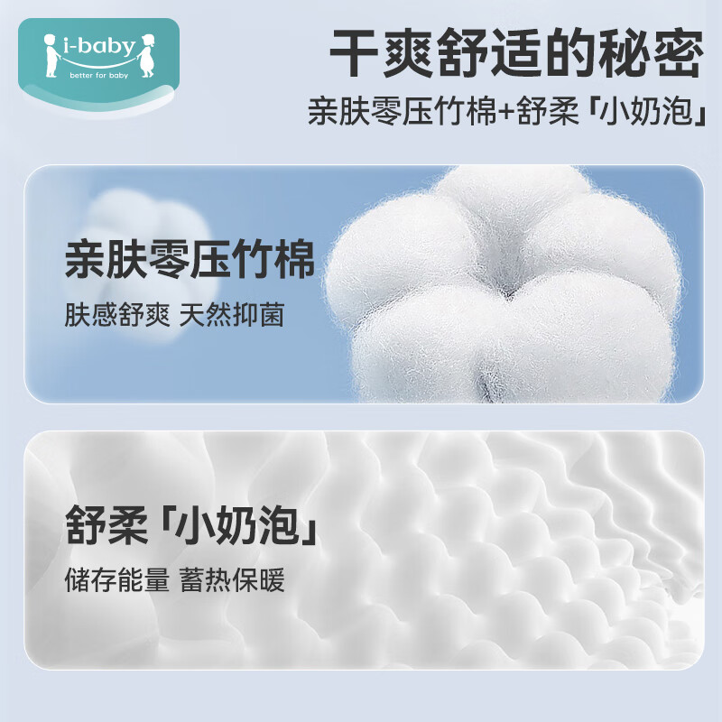 ibaby×outlast太空科技恒温空气层儿童睡袋婴儿防踢被宝宝睡衣 纯真白兔 【130码】推荐身高120-130cm