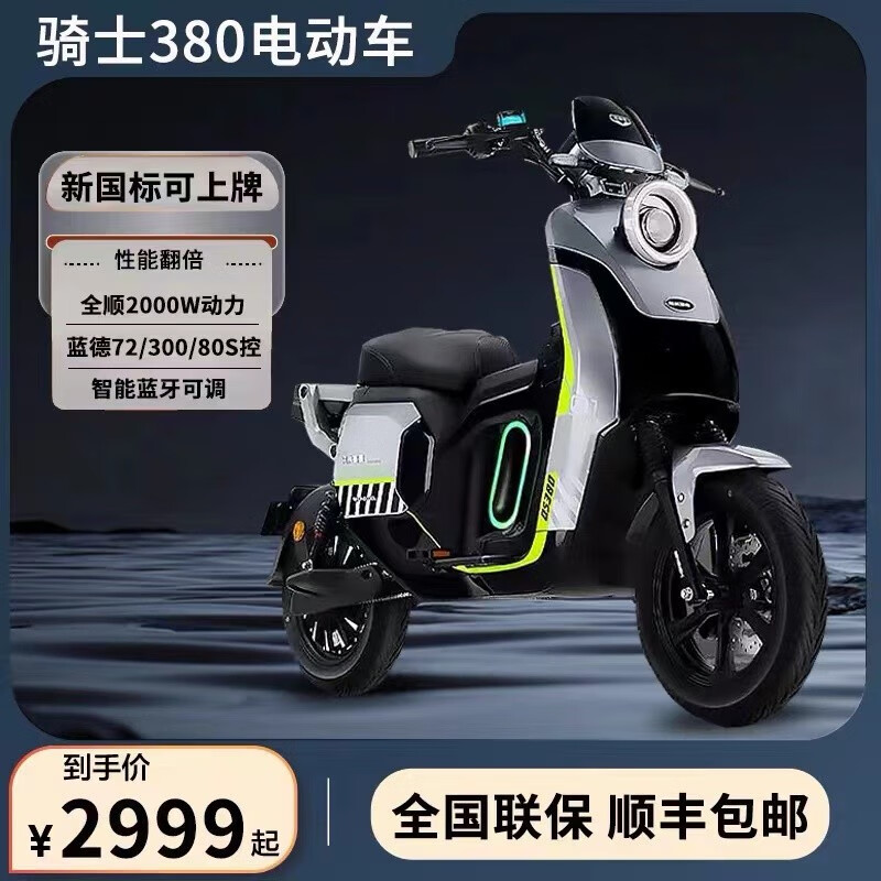 深远格林豪泰骑士380电动自行车高速锂电池新国标代步长跑爬坡王电摩