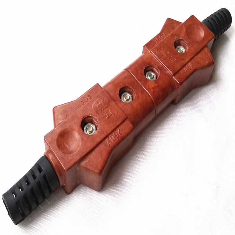 梦茜儿胶木插头 帕灯公母对接插头250v40a铜芯舞台灯光婚庆用电源线插