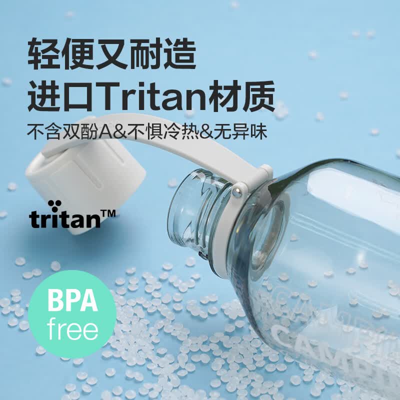 乐扣乐扣(LOCK&LOCK)夏季tritan塑料杯运动水杯大容量水壶学生男女士健身水壶 ABF690OBLU- 1000ml