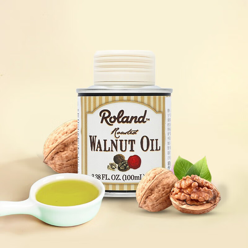 罗朗德进口核桃油营养油学生孕妇宝宝低温初榨食用油 核桃油100ml