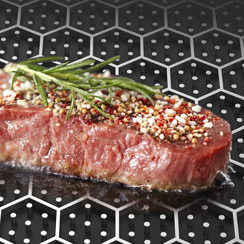 康巴赫(KBH) 304不锈钢平底锅不粘锅红点感温蜂窝不粘煎锅家用炒菜锅煎蛋锅 带盖 28cm