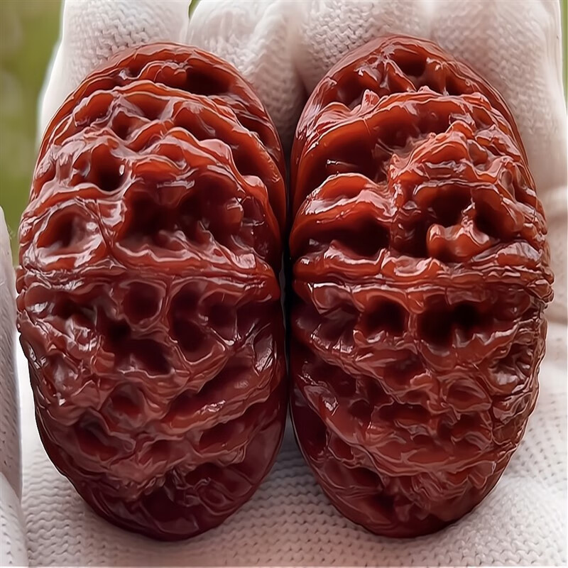 侯爷核桃机刷包浆老款四座楼狮子头手把件官帽盘玩男士手玩麻核桃古玩