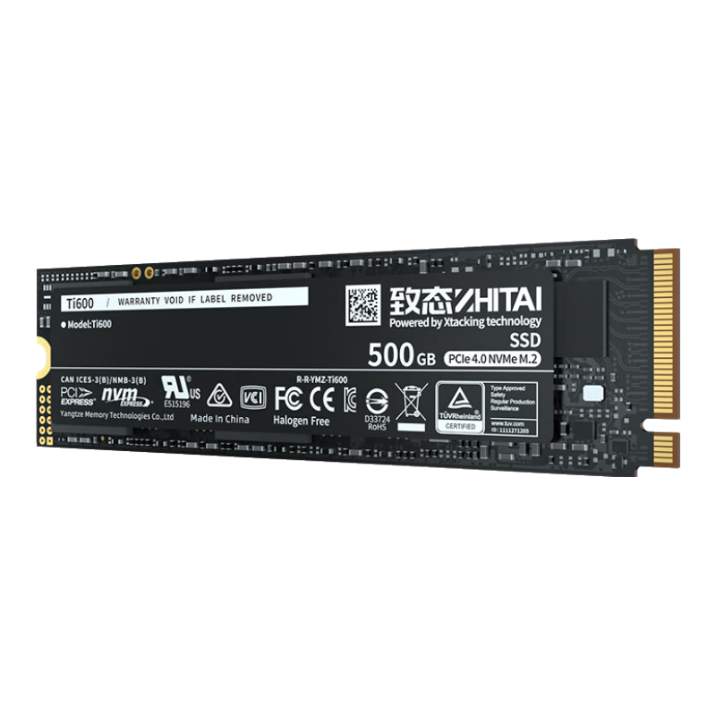 ZHITAI 致态 Ti600 NVMe M.2 固态硬盘 500GB（PCI-E4.0）