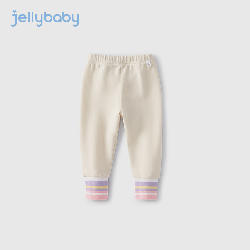 JELLYBABY秋季女童打底裤中童春秋款时尚长裤女孩撞色条