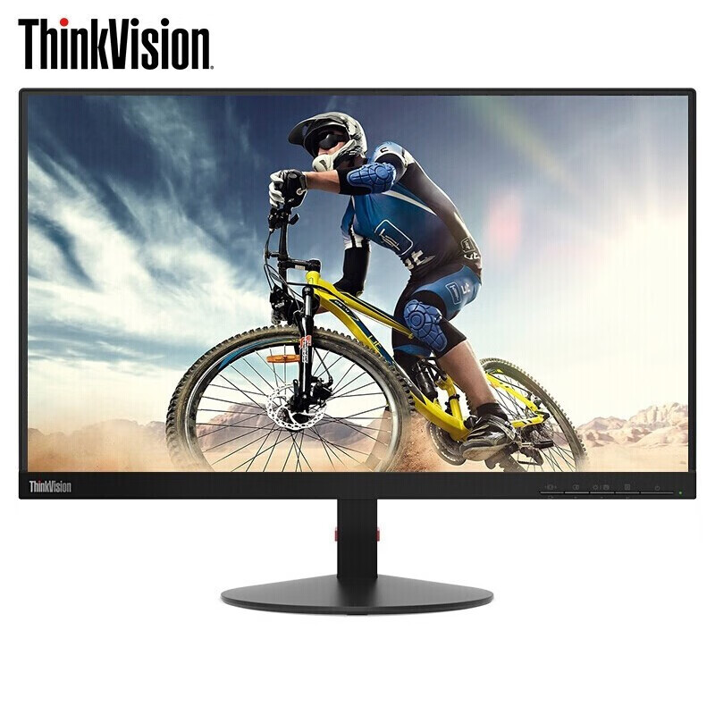 联想（ThinkVision） 电脑显示器21.5英寸VA屏广视角支持壁挂不闪屏超窄边框 S22e 家用办公商用液晶（VGA+DVI接口）