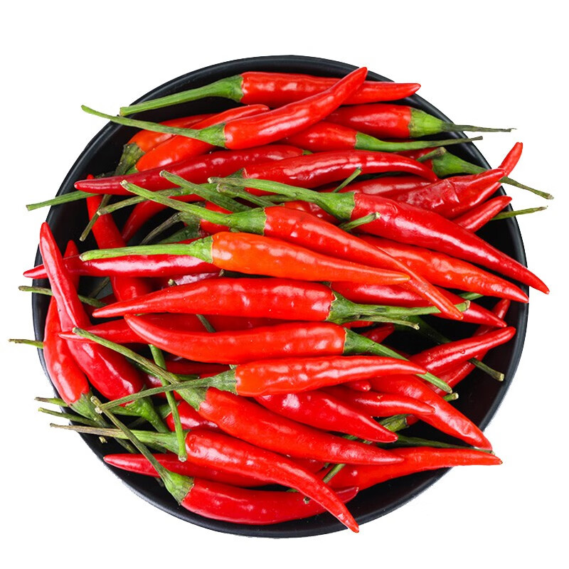 zxc小米辣椒 朝天指天红辣椒 新鲜特辣泰椒 3斤 1.5kg