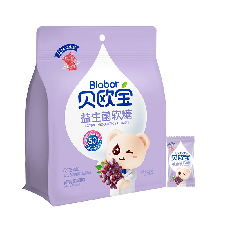 贝欧宝活性益生菌软糖价格走势及评测|糖果购物助手