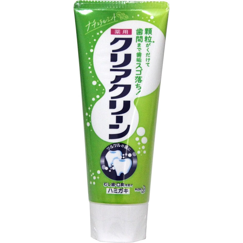 花王(kao) 牙膏120g日本进口微细颗粒清洁口腔清新口气 自然薄荷味1支