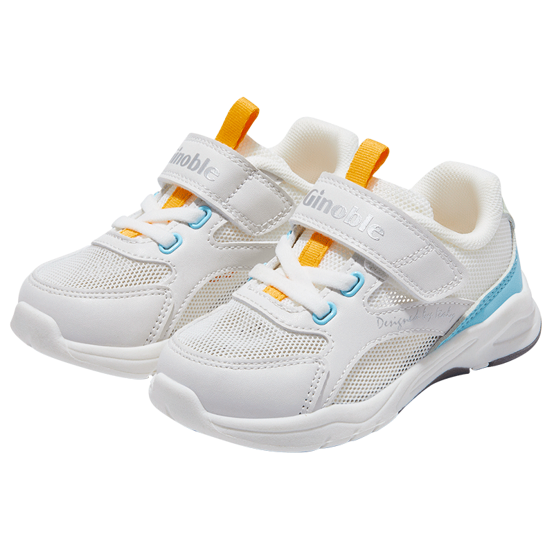 ���ڲ�������ŵ�֣�ginoble��ѧ��Ь��ͯ��Ь1-5�����Ь��Ůͯ������Ь����ѧ��Ь�ļ�GY1305 ��ɫ/��ɫ/��ɫ 30.5 195mm �ʺϽų�191-200mm