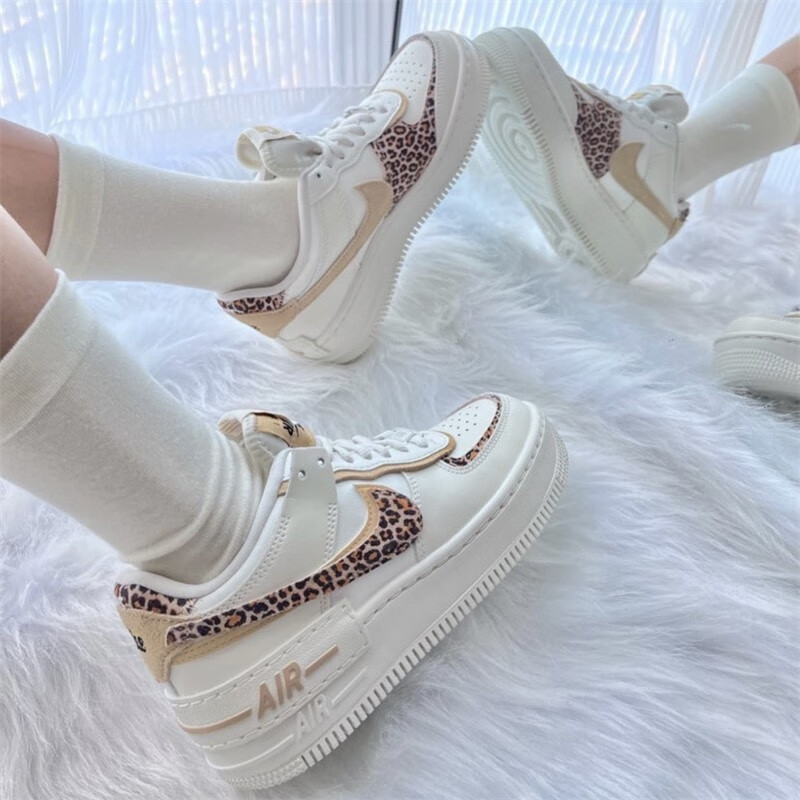 耐克(nike)air force 1 af1空军一号黄粉淡蓝粉马卡龙 女子运动休闲