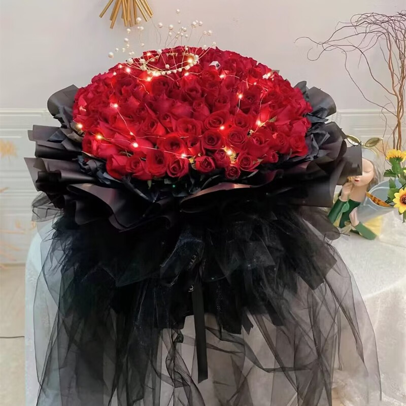 花与千寻999朵红玫瑰520朵碎冰篮玫瑰花表白求婚鲜花鲜花全国同城配送