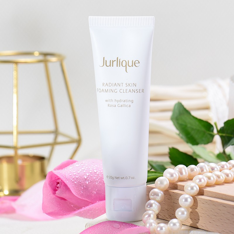 jurlique/茱莉蔻 玫瑰亮颜洁面乳20g 温和清洁洗面奶 便携体验装 体验