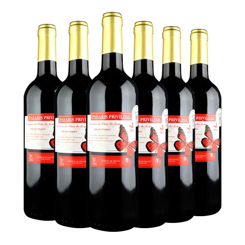 巴黎之恋·优选干红葡萄酒(法国原瓶进口) 整箱6瓶装