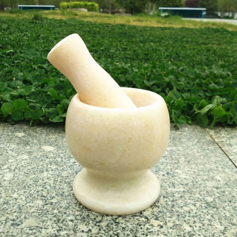 蒜臼子家用捣蒜器石头蒜泥蒜蓉器手动碎蒜器压蒜研磨器捣药罐 青灰色