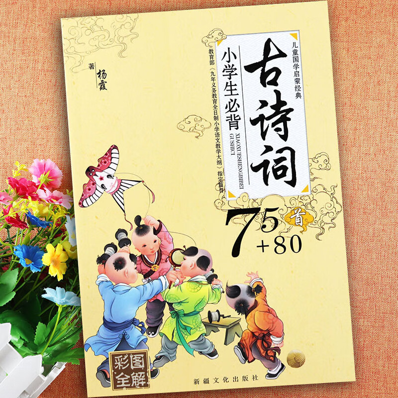 人教注音注释小学古诗必背75首 80 二年级儿童国学启蒙经典古诗词