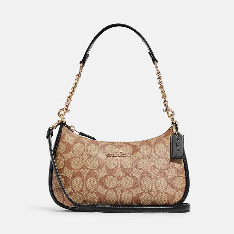 蔻驰(coach) 女包 经典标志 teri 系列链条腋下包手提包 女士单肩斜跨