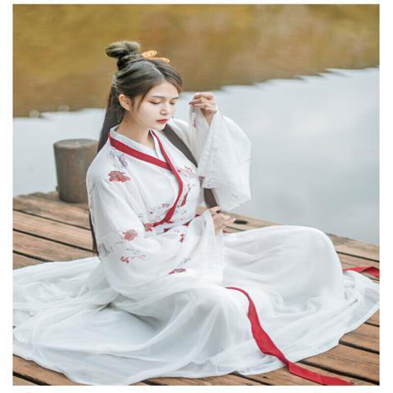 洛芊夏季汉服女古风仙气广袖汉服女魏晋风古装中国风夏季仙气飘逸古风