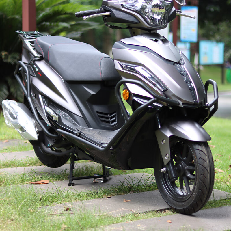 山竹适用于豪爵usr125保险杠hj125t-21前后保护杠防摔杠挡风玻璃改装