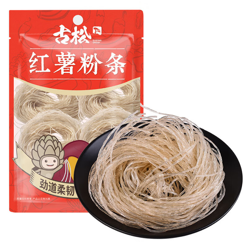 古松紅薯粉條400g 粉條酸辣粉火鍋食材方便速食涼拌粉絲圓粉條