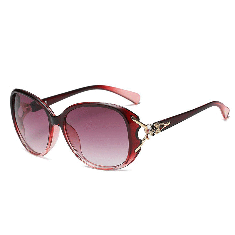 梵卡勒偏光墨鏡眼睛女款太陽(yáng)鏡司機開(kāi)車(chē)駕駛專(zhuān)用防強光防紫外線(xiàn)護目眼鏡 8842酒紅框酒紅片