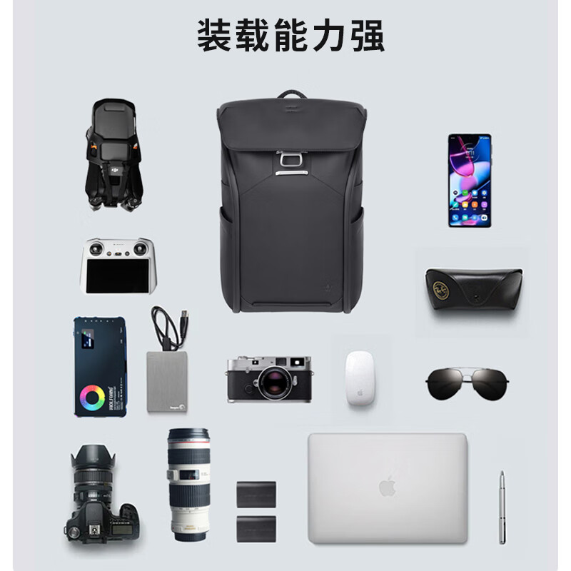 沃尔夫冈(WOLFGANG) 双肩背 单肩背 相机包 微单包 单反包摄影包 【S25双肩摄影包】 佳能 尼康 索尼 富士单反/微单相机专用