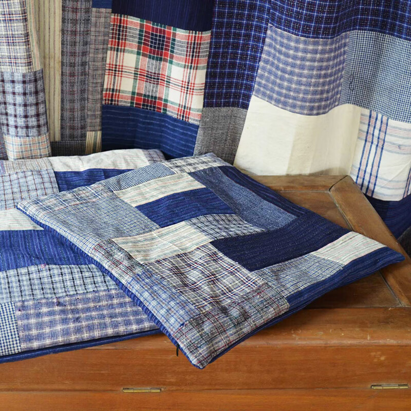 惠利得手工拼布坐垫丹凤布艺各色土布手工拼布坐垫櫈垫椅垫地垫含芯