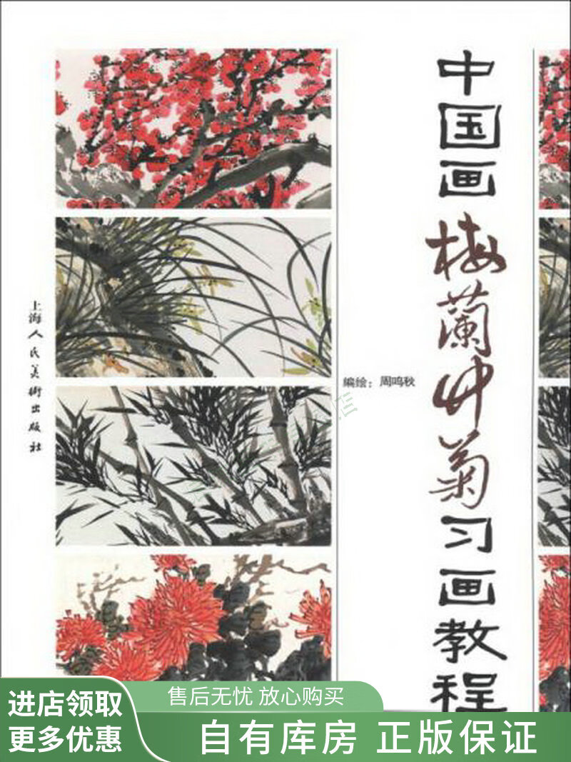 中国画梅兰竹菊习画教程【稀缺图书,放心购买】