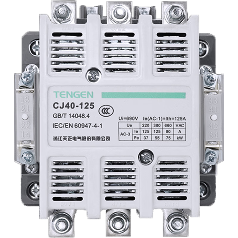 天正電氣TENGEN CJ40-160A 220V 380V 接觸式繼電器3P 交流接觸器 CJ40-160A 36V