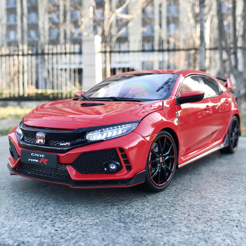 1:18 本田思域 type r fk8 合金汽车模型日系跑车收藏定制 思域-红色